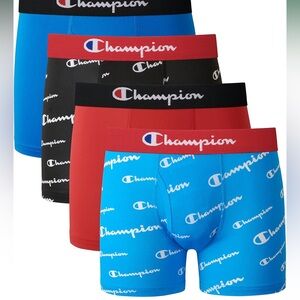 NWOT Champion boys Everyday Active Stretch Boxer Briefs, Assorted 4-Pack